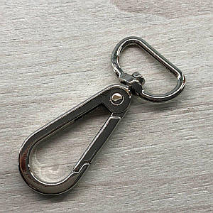 Карабін для сумки 20 мм, нікель - 5,5 см