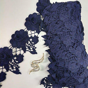 Мереживо макраме Sindtex 10 см (9 м) колір-синій (44-F146-2)