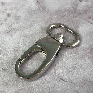 Карабін для сумки 20 мм, нікель 5 см