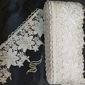 Мереживо макраме Sindtex 11 см (13 м) колір-білий (34-C70323-1)