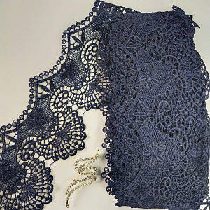 Мереживо макраме Sindtex 11 см (13 м) колір-синій темний (38-D2222901-2)