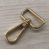 Карабін для сумки 25 мм, золото - 4,5 см