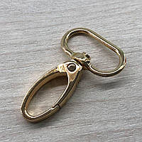 Карабін для сумки 25 мм, золото - 5 см