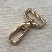 Карабін для сумки 25 мм, золото - 5,5 см