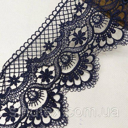 Мереживо макраме Sindtex 12 см (13 м) Колір синій темний (729-107-154), фото 2