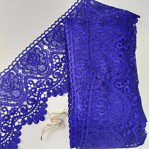 Мереживо макраме Sindtex 14 см (13 м) Колір - Синій електрик (41-Ly018-0278-3)