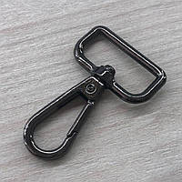 Карабін для сумки  25 мм, темний нікель - 5 см