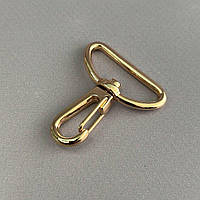 Карабін для сумки 30 мм, золото - 4 см