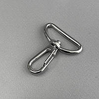 Карабін для сумки 30 мм, нікель - 4,5 см