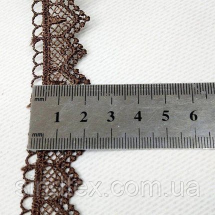 Мереживо макраме Sindtex 2 см (13 м) Колір-коричневий (729-14-031), фото 2