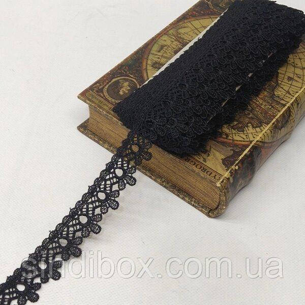 Мереживо макраме Sindtex 3см (13M) Колір - Чорний (729-24-039), фото 1