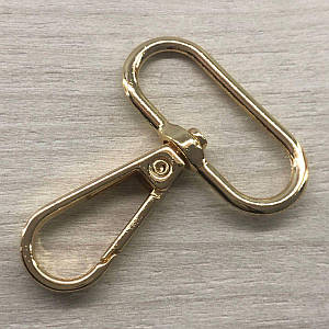Карабін для сумки 32 мм, золото - 4,5 см