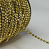 Намистини на нитці рондель, Ø3мм - Золото, фото 3