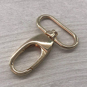 Карабін для сумки 32 мм, золото - 5,5 см