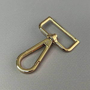 Карабін для сумки 3,2 мм, золото - 5,5 см
