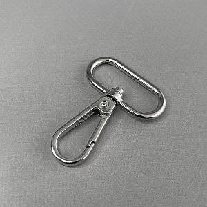 Карабін для сумки 32 мм, нікель - 5 см