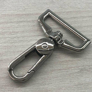 Карабін для сумки 32 мм, нікель - 5,5 см