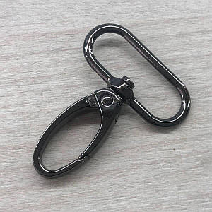 Карабін для сумки 32 мм, темний нікель - 5 см