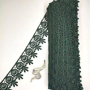 Мереживо макраме Sindtex 5 см (20 м) колір-зелений (26-H1931-14)