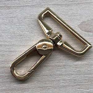 Карабін для сумки 38 мм, золото - 5,5 см