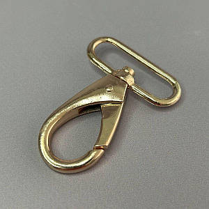 Карабін для сумки 38 мм, золото - 5,5 см