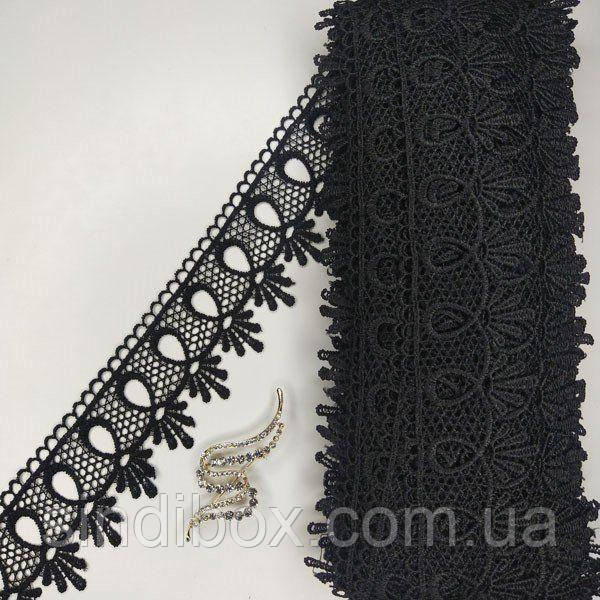 Мереживо макраме Sindtex 5см (20м) Колір - Чорний (01-Y10495-10)