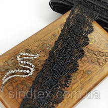 Мереживо макраме Sindtex 5см (20 м) Колір - Чорний (17-xr11641a-2), фото 3