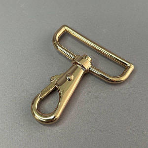 Карабін для сумки 48 мм, золото - 6 см