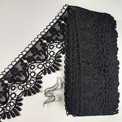 Мереживо макраме Sindtex 11см (13 м) Колір - Чорний (46-D22884-3)