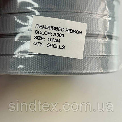 Стрічка репсова 1 см (10 мм) 23м моток - А003, фото 2