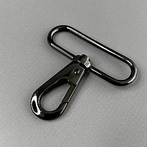Карабін для сумки 48 мм, темний нікель - 5,5 см