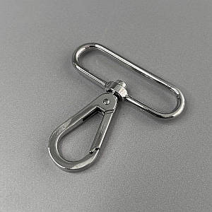 Карабін для сумки 50 мм, нікель - 6 см