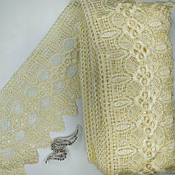 Мереживо макраме Sindtex 12 см (13 м) Колір - Молочний (17-L0370-1)