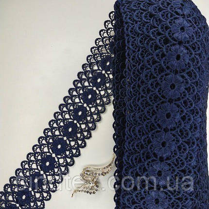 Мереживо макраме Sindtex 6,5см (20м) Колір - Синій темний (08-Y11560-9), фото 1