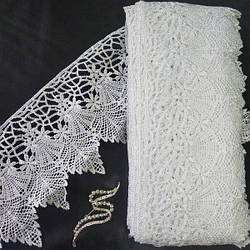 Мереживо макраме Sindtex 13 см (13 м) колір-білий (41-L0213-1)