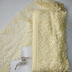 Мереживо макраме Sindtex 14 см (13 м) Колір - Молочний (41-ліки018-0278-6)