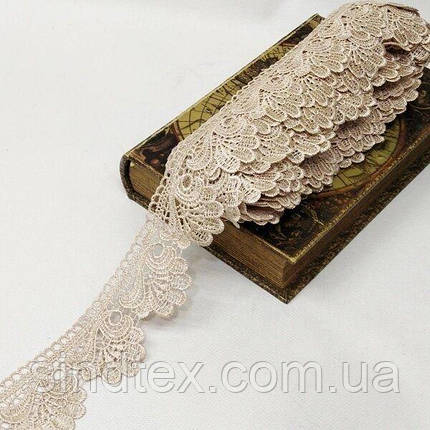 Мереживо макраме Sindtex 6CM (13M) Колір-бежевий (729-42-173), фото 1