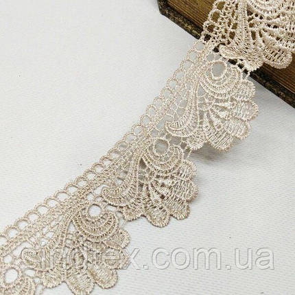 Мереживо макраме Sindtex 6CM (13M) Колір-бежевий (729-42-173), фото 3