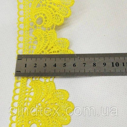 Мереживо макраме Sindtex 6CM (13 м) Колір-жовтий (729-42-132), фото 3