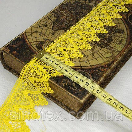 Мереживо макраме Sindtex 6CM (13 м) Колір-жовтий (729-51-132), фото 4