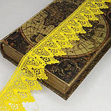 Мереживо макраме Sindtex 6CM (13 м) Колір-жовтий (729-51-132), фото 2