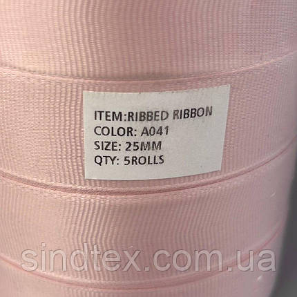 Стрічка репсова 2,5 см (25 мм) 23м моток - А041, фото 3