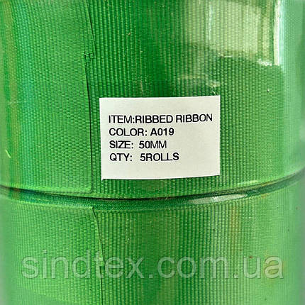 Стрічка репсова 5 см (50 мм) 23м моток - А019, фото 2
