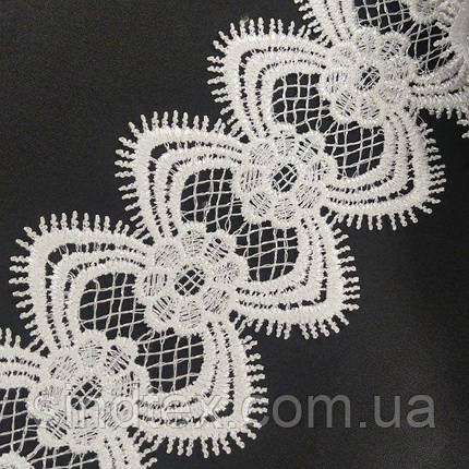 Мереживо макраме Sindtex 7см (13м) Колір - Білий (10-L0434-1), фото 2