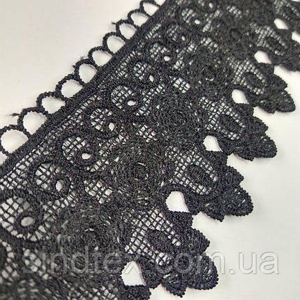 Мереживо макраме Sindtex 7CM (13M) Колір - Чорний (38-SF3040-2), фото 2