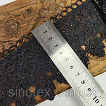 Мереживо макраме Sindtex 7CM (13M) Колір - Чорний (38-SF3040-2), фото 4