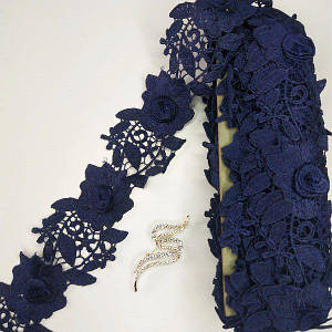 Мереживо макраме Sindtex 7CM (9M) Колір - Синій (39-HL-1430-2)