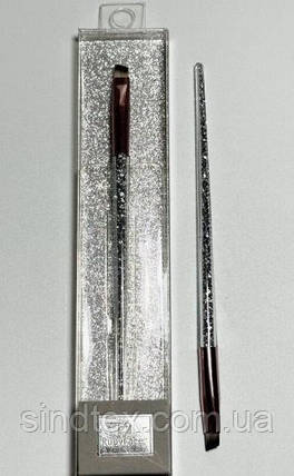 Пензлик для брів Ruby Face, срібло, фото 1