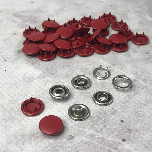 Кнопка Baby 9,5м з закритою шляпкою Червоний 50шт. (148)