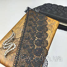 Мереживо макраме Sindtex 8см (13 м) Колір чорний (29-SF3100-2), фото 3